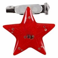 Blinkender roter Stern Blinky Anstecker Weihnachten Weihnachststern Blinker Brosche Blinki Pin