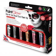 Tag der Toten UV Face Paint kit  Halloween Schminke