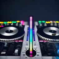 Equalizer effect light battery & USB operated I music & voice-activated rhythm light