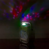 Music controlled LED color changing light