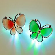 LED butterfly hair clip