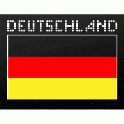 Deutschland geräuschaktiverte EL-Folie Fans Dekoration Sportevents