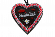 Ich liebe Dich LED-Lebkuchenherz Oktoberfest Anhänger Kirmes Wasn