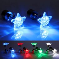 LED Stern-Ohrstecker Leuchtohrringe I Festliche Weihnachtsohringe I Sylvester Ohrring