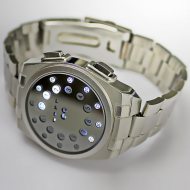 LED-Edelstahl-Armbanduhr St.Leonard