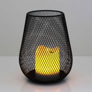 Solar Luminaire - Candle in Grid | LED solar lamp | battery light | Indoor and outdoor LED candle