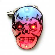 Halloween Zombie Totenkopf-Blinky Anstecker Brosche Blinki Pin Button