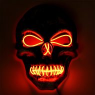 Red skull mask