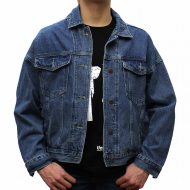 Totenkopf Jeansjacke Vorderseite