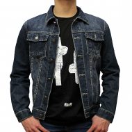 Totenschädel Jeansjacke Vorderseite