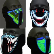 Restposten 100 Stück Leuchtende Masken LED Makse Geschäftsaufgabe