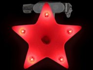 Blinkender roter Stern Blinky Anstecker Weihnachten Weihnachststern Blinker Brosche Blinki Pin
