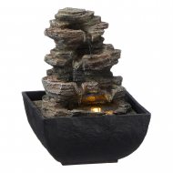 Relaxation LED indoor fountain I LED stone rock fountain I table fountain I luminous water fountain