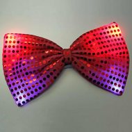LED sequin bow tie