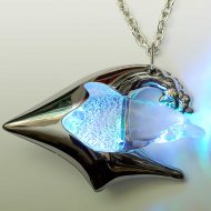 LED Dolphin Pendant with Chain