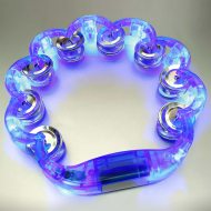 Leucht-Tambourine Party Schellenkranz Instrument