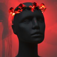 Leuchtender Blumenkranz