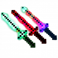LED pixel sword | Lightsaber pixelated | game gadget