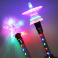 LED star rotor 37 cm I birthday toy glowing star rotor | Concerts & Schlager events Eyecatcher | Children Star Wand | LED rotor star