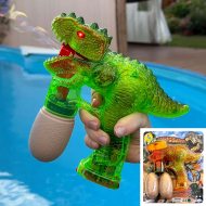 LED Bubble Gun T-Rex Dinosaur Toy