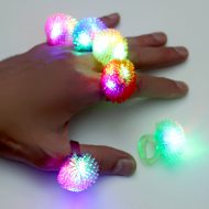 Colorful silicone rings with LED