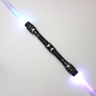 Double lightsaber multicolor divisible I Two LED light sabers to connect I SciFi costume accessory weapon