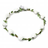 Hairstyles hair piece with white flowers