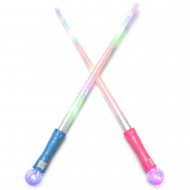 Colorful giant glow stick with crystal ball, 70 cm long, glowing miracle stick, LED magic wand toy for children