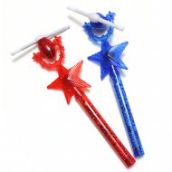 Roter und blauer Rotorstab mit LED Effekt