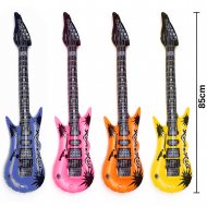 Aufblasbare E-Gitarre 85 cm 4 Farben I Rockgitarre zum Aufblasen I Festival Spaß-Gadget Luft-Gitarre I Festival & Konzertbesucher, 80er Mottoparty I Karnenval und Fasching