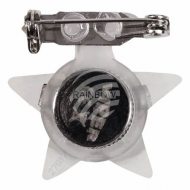 Blinkender roter Stern Blinky Anstecker Weihnachten Weihnachststern Blinker Brosche Blinki Pin