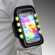 LED cell phone case with key compartment