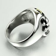 gothik metal ring totenkopfring