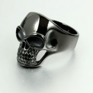 black skull ring schmuck