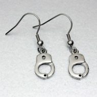etNox Handschellen-Ohrringe aus Edelstahl