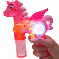Leuchtende Einhorn-Seifenblasenpistole | Seifenblasen Mädchen Spielzeug | Keine Batterien benötigt I Einhorn Seifenblasenspender