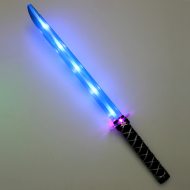 Blue LED Blade Samurai Toy Sword