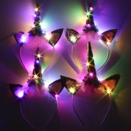 Luminous headband with unicorn