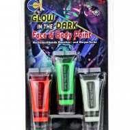 UV Face Paint & UV Body Paint 3 x 13 ml Set