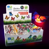 Colorful glow-in-the-dark butterflies I Paradisiacal LED butterflies I Decorative glow-in-the-dark butterflies to stick on