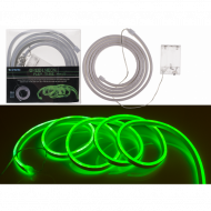 Neon light tube with LED lights up green, battery-operated I decorative light I party room