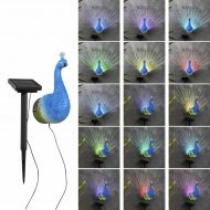 Glowing Peacock with Solar Charging
