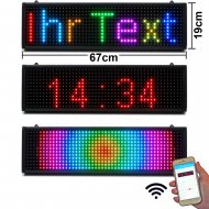 LED-Laufschrift 67x19 cm RGB WiFi Innen P10 1024 Pixel Fullcolor