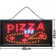 LED Schild Leuchtreklame Pizza 48x25 cm Pizzeria Restaurant