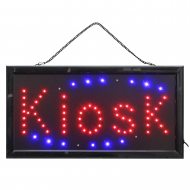 LED Schild Kiosk 48x25 cm mit Beleuchtung Leuchtreklame Kioskschild Werbeschild Innen mit Kette zum Aufhängen