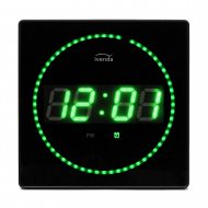 Green LED wall clock