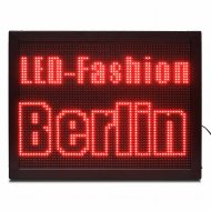LED ticker 72x56 cm red WiFi advertising sign indoors P10
