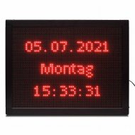 LED ticker 72x56 cm red WiFi advertising sign indoors P10