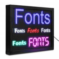 full color laufschrift p5 fonts