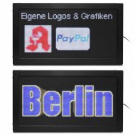 eigene grafiken laufschrift reklame